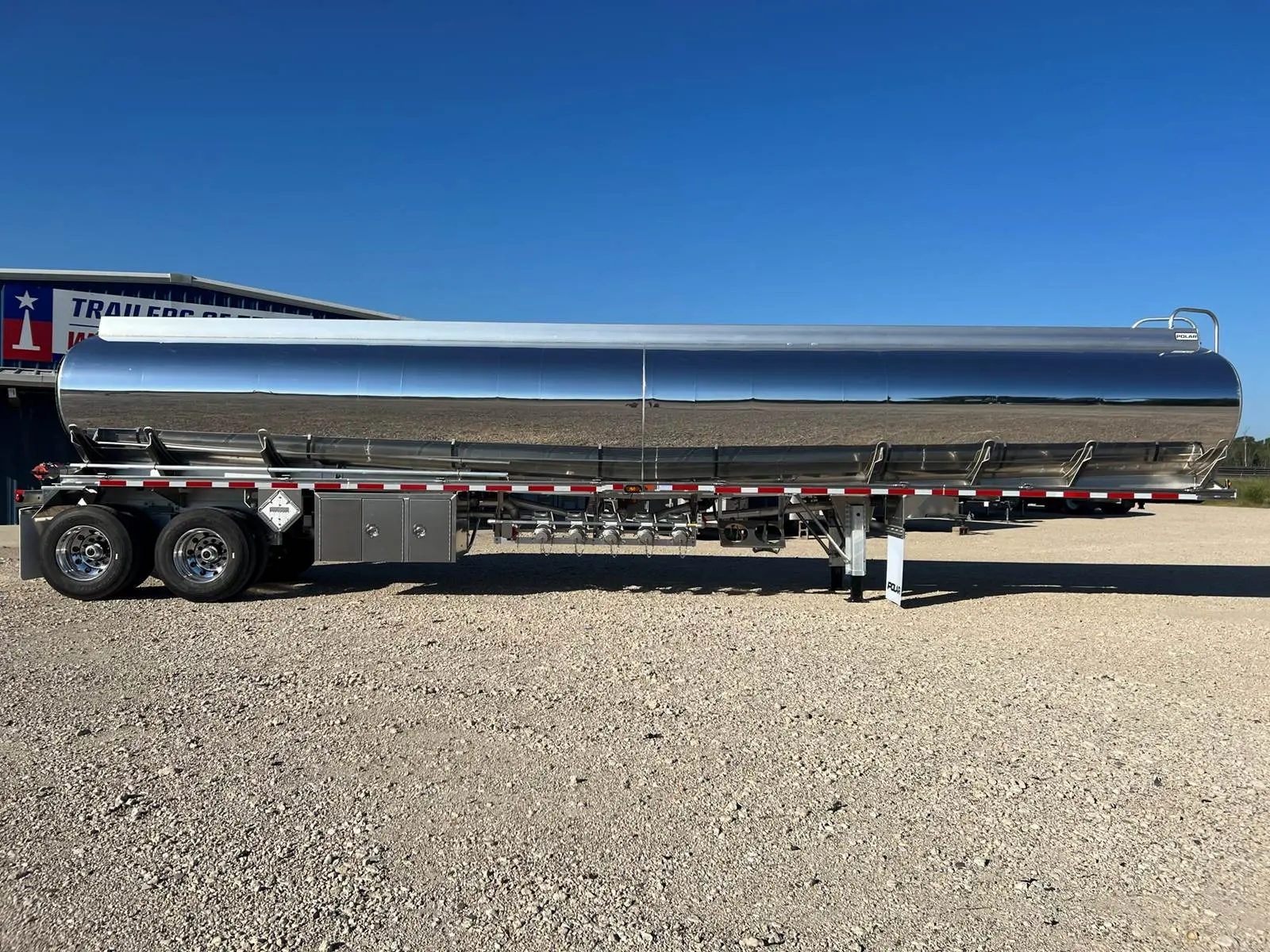 Image of double taper fuel tank trailer