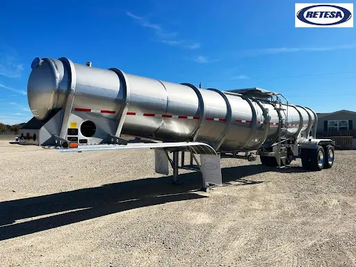 Retesa 5600 Gallon Stainless Steel 30 Deep Drop Fertilizer Non Code Tank Trailer