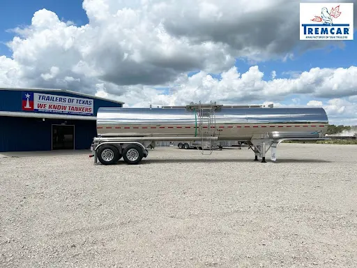 Tremcar 7000 Gallon Stainless Steel DOT 407 Chemical / Acid Tank Trailer