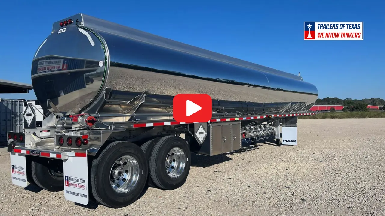 Trailers of Texas - New Polar 9300 Gallon 5 Compartment DOT 406 Fuel Tank Trailer Video Thumbnail